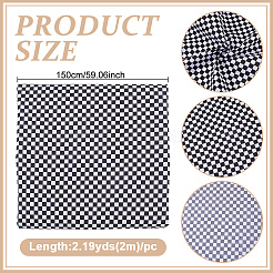 Ткань тартан из поликоттона&nbsp;DIY-WH0504-778