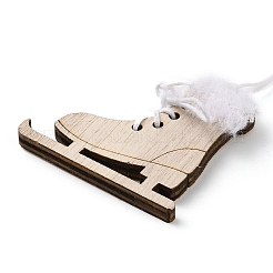 Рождественские незавершенные деревянные подвесные украшения&nbsp;LS-WOOD-D026-01B