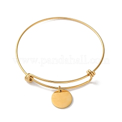 Регулируемые раздвижные браслеты из нержавеющей стали 304&nbsp;BJEW-L704-01G