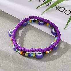 Стеклянный бисер стрейч браслеты&nbsp;BJEW-JB06291-05