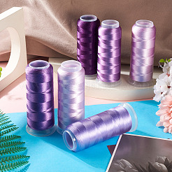 6 рулон ниток для вышивки из полиэстера 6 цветов&nbsp;OCOR-TA0003-14B