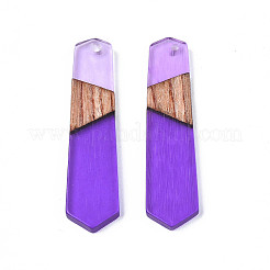 Подвески из смолы и ореха&nbsp;LS-RESI-N025-020-C03