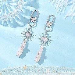 Подвеска-пуля из натурального розового кварца&nbsp;HJEW-JM03104-05