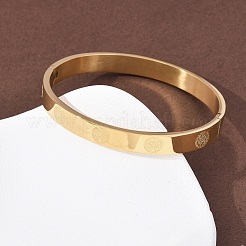 Шарнирные браслеты из нержавеющей стали 304 для женщин&nbsp;BJEW-B161-11G-02