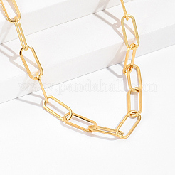 Стильные цепочки-скрепки из нержавеющей стали для повседневного ношения и вечеринок&nbsp;WC2906