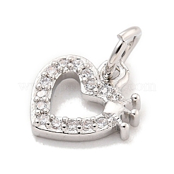 Покрытие стойки латунь микропаве прозрачные подвески из кубического циркония&nbsp;KK-Q814-03P