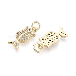 Латунные микро проложить кубического циркония подвески&nbsp;KK-T071-133G