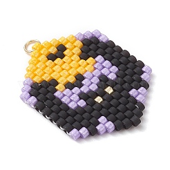 Подвески из стеклянных бусин на тему Хэллоуина&nbsp;PALLOY-MZ00873-01