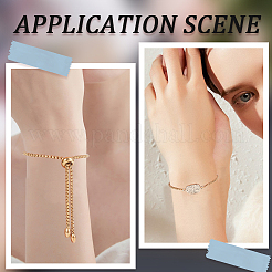 8шт регулируемые слайдерные браслеты из нержавеющей стали 304 для изготовления&nbsp;STAS-SC0006-03G