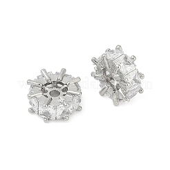 Латунные микро проложить кубического циркония бусы&nbsp;KK-H202-10P