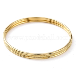 3шт. набор простых браслетов из нержавеющей стали 304 с ионным покрытием (IP)&nbsp;BJEW-G684-02B-G