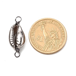 Гальванические бусины-ракушки&nbsp;PALLOY-JF01036-01