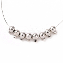 Обжимные бусины из латуни с покрытием стойки&nbsp;KK-F826-04P