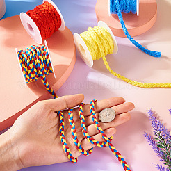 20 м двухцветных полиэстеровых шнуров&nbsp;DIY-TA0010-38