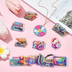 26шт 13 стиля непрозрачные акриловые подвески&nbsp;OACR-CJ0002-15