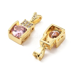 Латунные микро проложить кубического циркония подвески&nbsp;KK-G533-18G-02