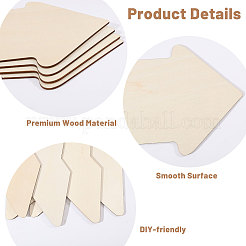 8 шт. незаконченная деревянная заготовка в форме стрелы&nbsp;WOOD-CA0001-86