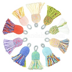 10 шт. 10-х цветные хлопковые подвески-кисточки&nbsp;FIND-YW0011-74
