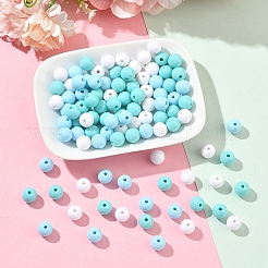 100шт 3 цвета непрозрачные акриловые бусины&nbsp;MACR-YW0004-01A-01