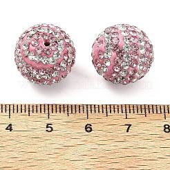 Полосатый узор полимерная глина стразы бусины&nbsp;CLAY-NH0001-01L