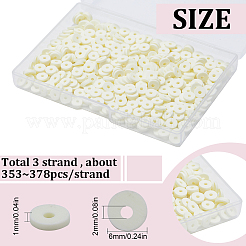 Плоские круглые бусины из глины ручной работы полимерные&nbsp;CLAY-SC0001-58A-04