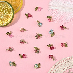 50 шт. 5-х цветные прозрачные акриловые и стеклянные подвески&nbsp;PALLOY-YW00071