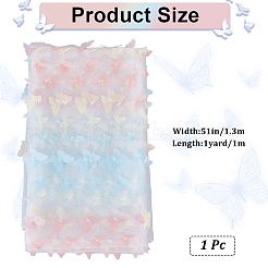 Бабочка из полиэфирной сетки&nbsp;DIY-WH0651-09B