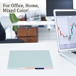 3 комплект/15 листа пластиковых разделителей для блокнота в дисковом переплете&nbsp;DIY-OC0010-55