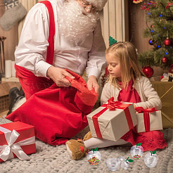 Рождественские прозрачные пластиковые подарочные коробки для хранения украшений в форме яблока с крышкой&nbsp;CON-WH0089-167A