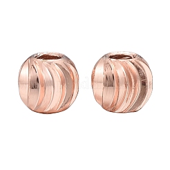 Набор круглых рифленых прокладок из латуни с вакуумным покрытием pvd&nbsp;KK-LS0001-10C-RG