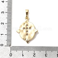 Латунные микро проложить кубического циркония подвески&nbsp;KK-H089-33G-01