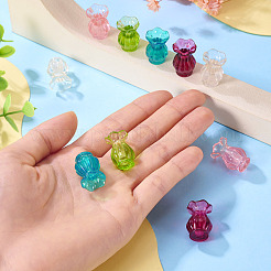 10 шт. 5-х цветная смоляная ваза миниатюрные украшения&nbsp;DJEW-TA0001-19