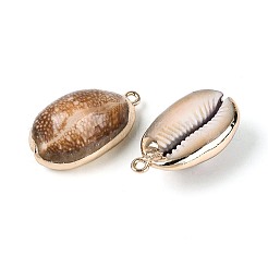 Гальванические подвески из натуральных ракушек каури&nbsp;SSHEL-N042-14