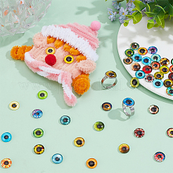 1 пакетик стеклянных кабошонов с плоской задней частью GGLA-PH0001-57