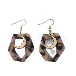 Серьги-подвески из цинкового сплава и акрила&nbsp;FS-WGD7F87-01