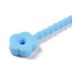 Силиконовые кабельные стяжки в форме цветка&nbsp;AJEW-C034-01J