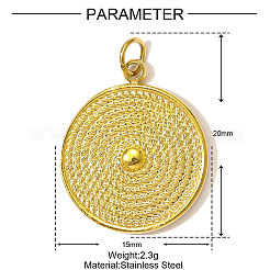 Подвески из нержавеющей стали 304&nbsp;STAS-OY001-33G