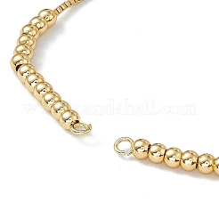 Изготовление браслета-ползунка из латуни со стразами&nbsp;X-KK-E068-VD014-2