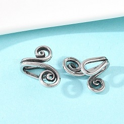 Серьги-цветы из нержавеющей стали 316&nbsp;AJEW-C044-07B-AS