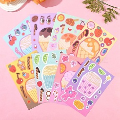 8 шт. самоклеящиеся наклейки из ПВХ&nbsp;STIC-YW0001-06