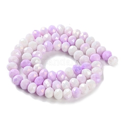 Стеклянные бусины с гальваническим покрытием &nbsp;LAMP-S068-02Q