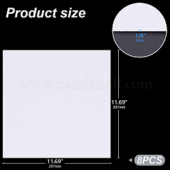 Квадратная пенопластовая доска из ПВХ&nbsp;AJEW-WH0348-588