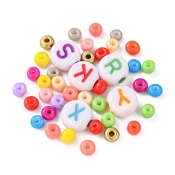 Набор для изготовления браслета с буквами своими руками&nbsp;DIY-YW0002-18-0.7MM