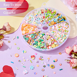 2800 шт. 10 стиля кабошонов из полимерной глины ручной работы&nbsp;CLAY-SW0001-02