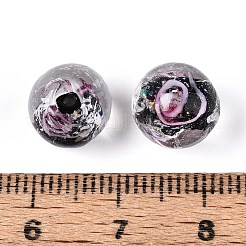 Ручной работы бусины фольги&nbsp;LAMP-T021-33B