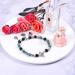 Сплавочные овальные бусины тибетского стиля &nbsp;PALLOY-PH0005-14