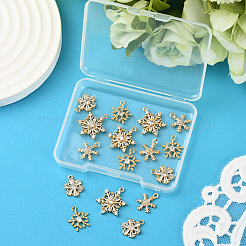 16 шт. 4 стиля латунных микрофианитовых подвесок&nbsp;KK-SC0006-98