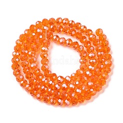 Стеклянные бусины с гальваническим покрытием &nbsp;EGLA-A044-T4mm-A25