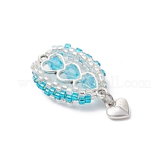 Подвески из стеклянных бусин в виде воздушных шаров&nbsp;PALLOY-MZ00662-05