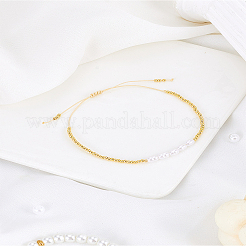 1шт латунные плетеные браслеты из бусин&nbsp;BJEW-LP0004-44